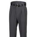 Smitty Dark Grey 4-Way Stretch Pleated Umpire Pants