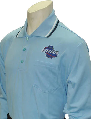 Georgia GHSA Logo Dye Sublimated Long Sleeve Umpire Shirts